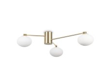 Ideal Lux 288260 HERMES stropné svietidlo 3xG9 saténová mosadz