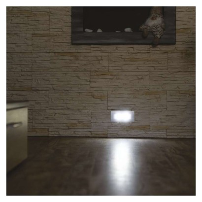 Emos ZC0110 LED AMAL vestavné svítidlo obdélník obdélník 123 × 53 × 61 mm 1,5W 55lm 4000K nerez