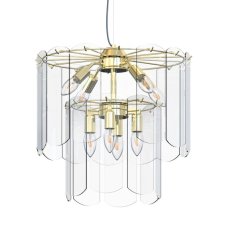 Závesné svietidlo 8x E14 zlaté Zuma Line NIRA MD3523-8M-EGN