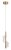 RABALUX 72414 Zofrael závěsné svítidlo D130mm LED 6W/950/550lm 3000K zlatá, průhledná