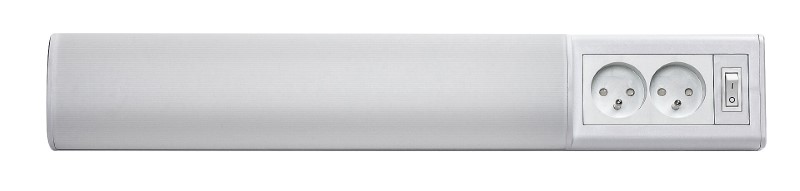 RABALUX 78040 Bath 2E svietidlo pod kuchynskú linku so zásuvkou š500mm LED 10W/900lm 4000K biela