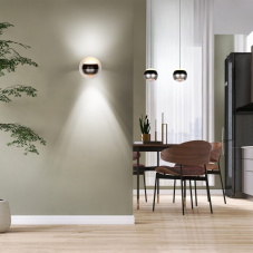 TRIO SELECT 244410107 ORBIT nástěnné svítidlo SMD LED 8W/960lm 2300+3000+4000K černá, nikl matný, schwitchdimmer