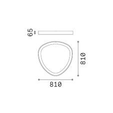 Stropné svietidlo LED 4000K čierna IP20 Ideal Lux GEMINI 372105