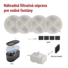 Sada filtrov EMOS H6901 PET-901 pre vodné fontány – náhradné filtre pre čistú vodu