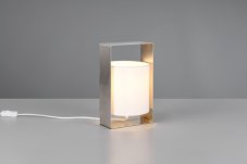 TRIO Reality R55751007 PAIL stolní lampička v270mm 1xE27 nikl matný