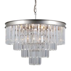 Italux PND-44372-8A-SLVR-BRW závesné svietidlo Verdes D560mm 8x40W E14 strieborná