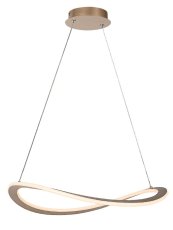 RABALUX 72281 Kallira závesné svietidlo D520mm LED 40W/6300/2100lm 3000K zlatá, biela