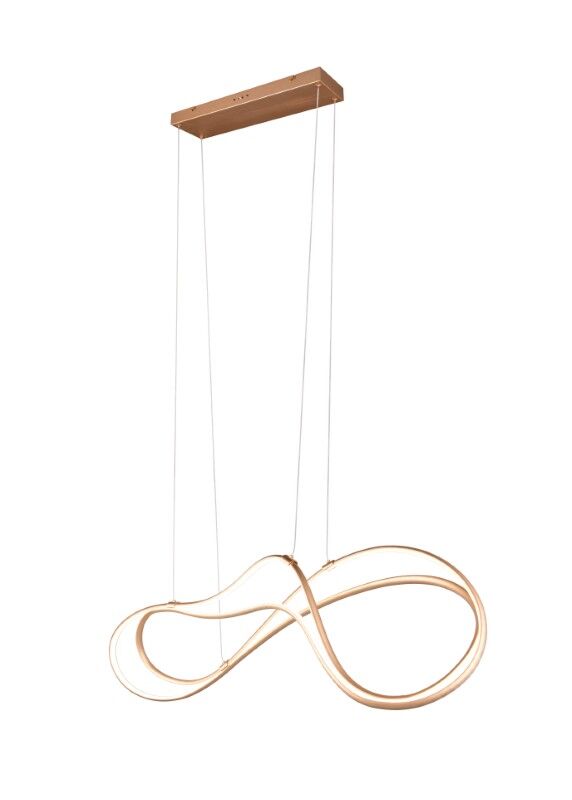 TRIO SELECT 344310179 NALA závesné svietidlo SMD LED 57W/6800lm 2300+3000+4000K zlatá, switchdimmer