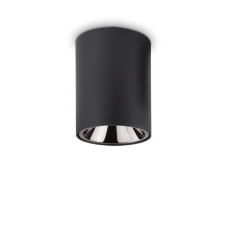 Stropné svietidlo Ideal lux 205984 NITRO ROUND NERO 1xLED 15W/1350lm 3000K čierna