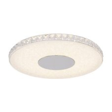 GLOBO 49336-24R DENNI stropní LED svítidlo 400 mm 24W / 1600lm neutrální bílé světlo (4000K) IP20 stříbrná metalíza