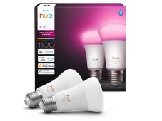 8720169365735 Philips Hue White and color Ambiance LED žiarovka E27 8,1W/1100lm 1000-20000K+RGB biela 2-set