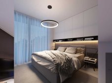 LED2 3271858 BELLA SLIM P závěsné svítidlo LED D480mm 38W/2660lm 3000K/4000K kávová