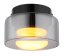 GLOBO 16055DS HIGGINS stropní svítidlo D130mm 1xGX53 6W 400/270lm 1800K černá, kouřová