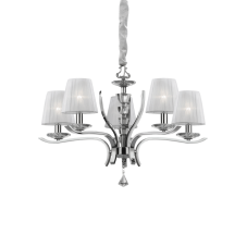 Závesné svietidlo/Luster Ideal lux 066448 PEGASO SP5 BIANCO 5xE14 40W