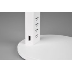 TRIO 523090131 AVA stolové svietidlo LED 5W/600lm 3000+4000+6300K matná biela, USB nabíjanie, stmievateľné