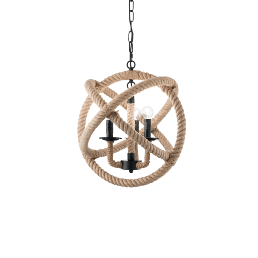 Závesné svietidlo Ideal lux 130903 CORDA SP3 3xE14 40W čierna