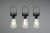 TRIO Reality R35146132 CAMPUS závěsné solárne svítidlo 3-set SMD LED 3x0,1W IP44 soumrakový senzor, černá matná