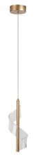 RABALUX 72414 Zofrael závěsné svítidlo D130mm LED 6W/950/550lm 3000K zlatá, průhledná