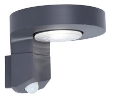 LUTEC 6906702335 DISO solárne nástenné LED svietidlo so senzorom 2W 4000K IP44 šedá