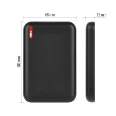 Powerbanka WI 521 5000mAh 20W černá EMOS B0545B