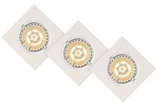 LUCIDE 11002/15/31 FOCUS zápustné svietidlo výklopné 3-set 3xGU10 biele