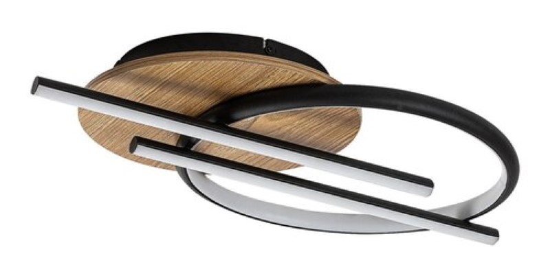 RABALUX 71404 Arash stropné svietidlo LED 40W/2200lm 3000+4000+6500K čierna, drevo, biela