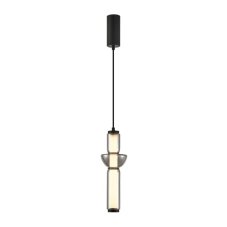 LED závesné svietidlo 2463 lm 3000K svetlošedá ITALUX Bruni PND-27372-1-19W-BK