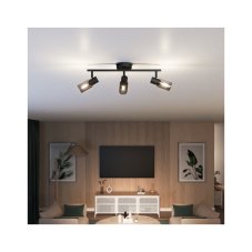 Philips 8720169299313 Palms stropní bodové svítidlo/spot 3xE14 černá, kouřová, ClickFix