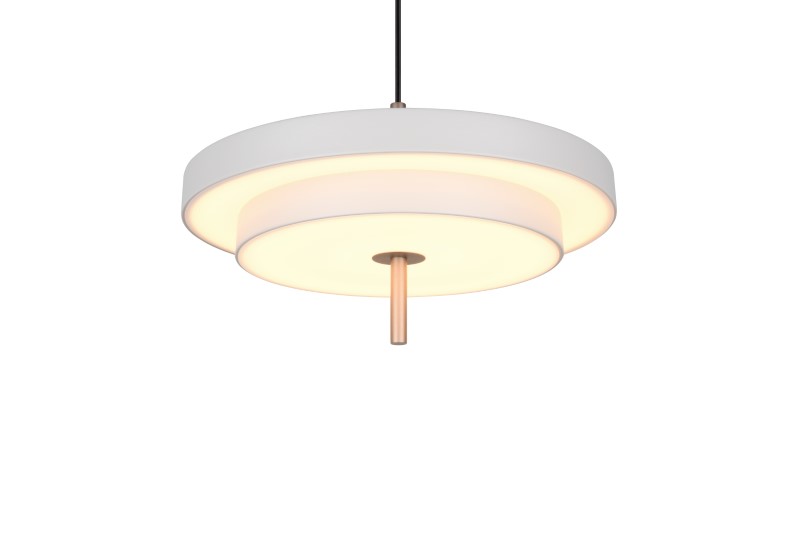 TRIO 340219176 KEATON závesné svietidlo D400mm SMD LED 34,5W/4000lm 2300+3000+4000K svetlošedá, switchdimmer