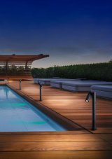 REDO 9579 OBLIK exteríérový záhradný stĺpik LED 1 x 4,5W 417lm IP65 2850-3000K