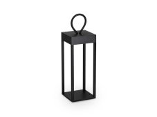 Ideal lux 323237 ENYA venkovní přenosné dekorační svítidlo V300mm LED 5W 300/160lm 3000K IP54 černá, nabíjecí baterie, ON/OFF