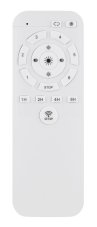 GLOBO 03644 CIRILLA stropní ventilátor se světlem D480mm LED 30W 4000/2700lm 2700-6500K černá, kouřová, křišťálový efekt, časovač, dálkový ovladač