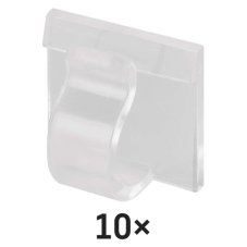 EMOS DCH001 samolepící háček jednoduchý 19x19x12 mm, 10 ks sáček