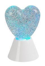 RABALUX 76040 Sparkly dekorační lampička srdce LED 0,8W RGB bílá, 3xAAA (excl.)