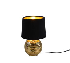 TRIO Reality R50821002 SOPHIA stolní lampička V260mm 1xE14 zlatá, černá