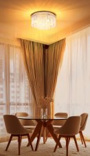 Stropní svítidlo 5x E27 piesková IP20 GLOBO lighting GORLEY 15698D1B
