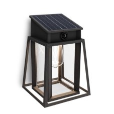 Philips 8720169361881 UltraEfficient Lysin solární nástěnné svítidlo se senzorem LED 3,2W/500lm 4000K IP44 antracitová