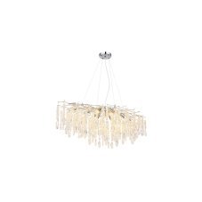 Lustr 12x E14 strieborná, priehľadná IP20 GLOBO lighting KINGA 64141H2