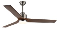 GLOBO 03607 MODESTO stropní ventilátor se světlem D1480mm LED 20W 1800/900lm 2700-6500K imitace dřeva, časovač, dálkový ovladač