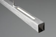 TRIO R32043105 PAROS závesné svietidlo LED 21W/3000lm, 2x5,5W/2x750lm 3000K, brúsený hliník, switchdimmer