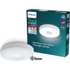 Philips 8720169301276 Coiner stropní svítidlo D389mm LED 24W/2800lm 4000K bílá, SceneSwitch
