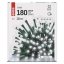 D4AC04 EMOS CLASSIC vánoční řetěz 180 LED, zelený drát, 18m, časovač, studená bílá, IP44