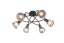 TRIO 662800632 TARIFA stropné svietidlo D590mm 6xE14 čierna matná