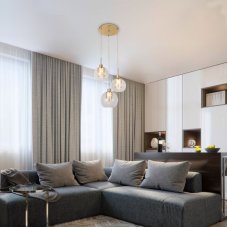 Rabalux 6496 Philani závěsné svítidlo 450mm 3xE27 3x60W IP20 zlatá