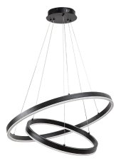 RABALUX 72305 Isaure závesné svietidlo D600mm LED 80W/8000/5600lm 3000-6500K čierna, biela, stmievateľné, diaľkový ovládač