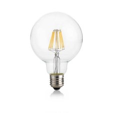 Ideal Lux 101323 LED žárovka E27 Filament G95 8W/860lm 3000K průhledná, globe