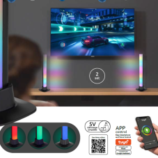 GLOBO Smart Light 25895SH POLLIVER stolní lampička V325mm LED 2,5 RGB matná černá, bílá