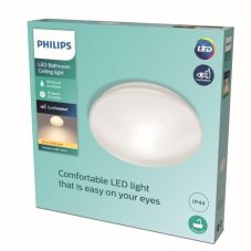 Philips Canopus LED CL259 Stropné svítidlo do koupelny kruhové 20W/2000lm 390mm 2700K IP44 bílá