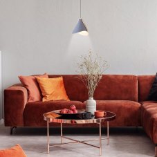 RABALUX 6649 Neva závěsné svítidlo D245mm 1xE27 šedá, dřevo