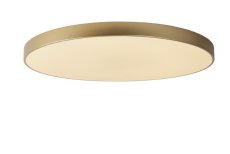 LUCIDE 79185/80/02 UNAR stropné svietidlo D800mm LED 80W/5000lm 2700K mosadzná, opálová, switchdimmer